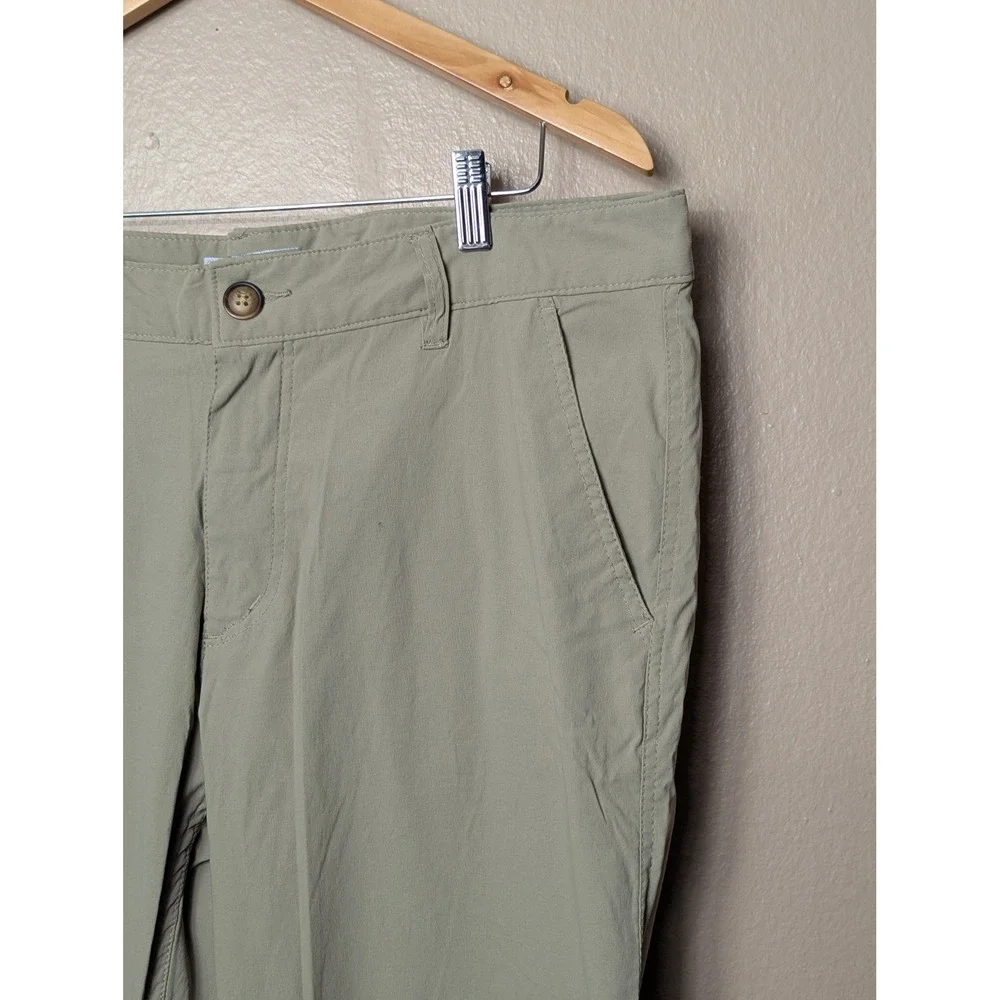 Unionbay UB Tech Pants Men 38x30 Khaki Green Rainier Travel Hiking Stretch Chino